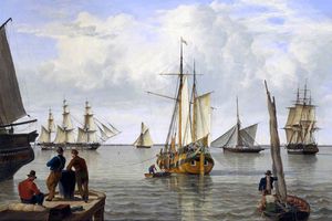Schiffe in der Themse-Mündung