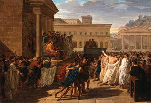 Brutus Hören auf den Botschaftern der Tarquinier