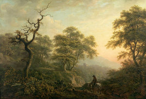 Landscape With A Figure On Horse
