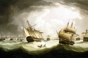 Die Schlacht von Trafalgar ende von die die Aktion