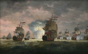 La victoire de l amiral Rodney large du cap Saint-Vincent