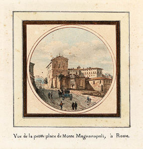 The Arch Of Septimius Severus Rome; And The Piazza Monte Magnanapoli, Rome