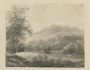 A Hilly Landscape With Figures