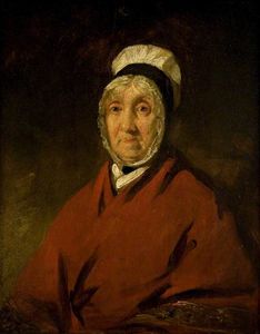 の肖像画 一つの  古い  スコットランドの  女性