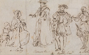 の研究 16th 世紀 `costumes`
