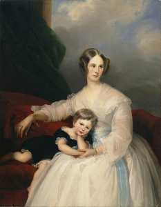 Señorita hervey francisco Delaware Montmorency y su hija Frances