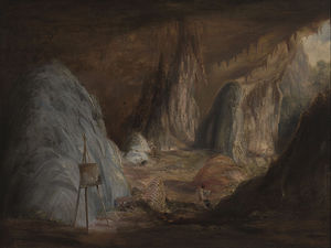 石筍、Burragalong洞窟