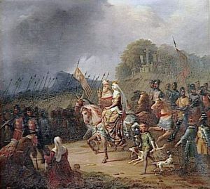 Margarete von Frankreich führt die Ungarn auf Crusade