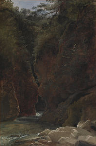 View Of A Gorge In Italy