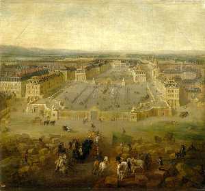 Ansicht 梅 Schlosses 凡尔赛宫 vom waffenplatz澳元gesehen