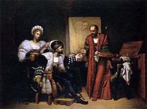 Charles V Picking Up Titian's Paintbrush