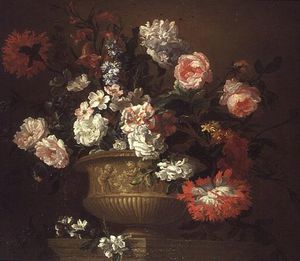Still Life Of Flowers In An Urn
