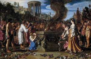 奥雷斯特斯 和pylades 争议  在 祭坛