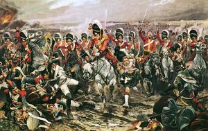 Verantwortlich für das Scots Greys bei Waterloo