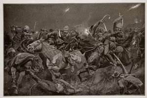 The Night Charge Of The 19th Hussars Near Lydenberg