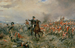 El Duque de Wellington en Waterloo