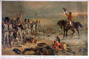 lultimo stand di the imperial Guardie a waterloo