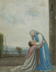 das treffen von  der  jungfrau  und  Heilige  Elisabeth