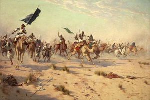 The Flight Of The Khalifa After His Defeat At The Battle Of Omdurman