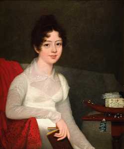portrait d'un jeunes dame Assis