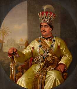 肖像 Ghazi-ud-din 海达尔 , 国王 奥德