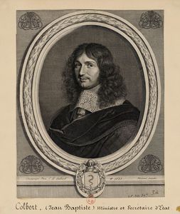 Portrait de Jean-Baptiste Colbert Par Robert Nanteuil D après Une peinture de Philippe de Champaigne