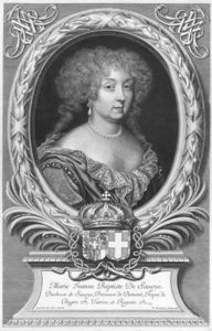 Porträt Maria Johanna Baptistas Von Savoyen