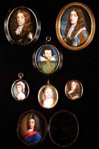 James, Duke Of York, By Samuel Cooper, Together With Various Other Miniature Portraits