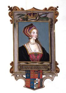 Portrait Of Anne Boleyn 2nd Queen Of Henry Viii, As A Young Woman From 'memoirs Of The Cou