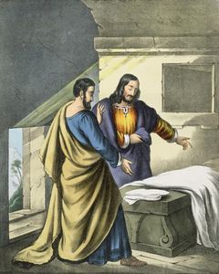 Pedro y Juan en el `sepulchre`