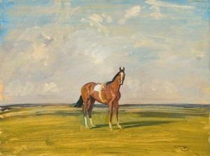 A Racehorse In A Landscape -