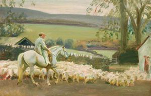 Bringing Home The Sheep, Withypool, Exmoor