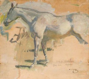 Study For 'after The Race', The Grey Mare 'magnolia'