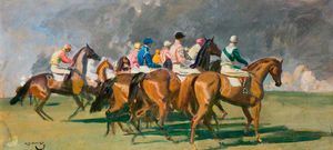 Study For 'the Start At Newmarket'