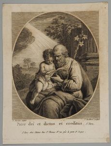 Saint De joseph et le boy christ
