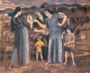 Mothers And Children In A Landscape