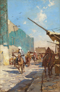 Market Street Near The Registan Square