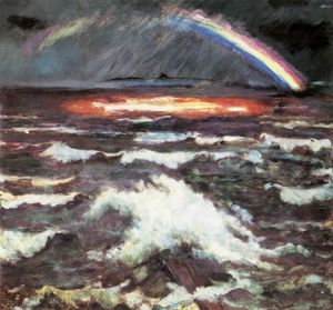 彩虹在巴拉顿湖