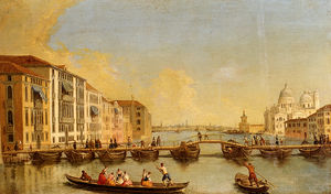 Vista del Gran Canal y Santa María della Salute, Venecia