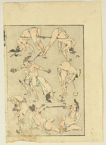 Hokusai Manga - Menschen