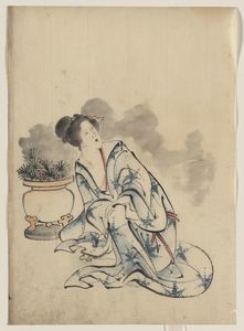 Woman, Possibly A Courtesan