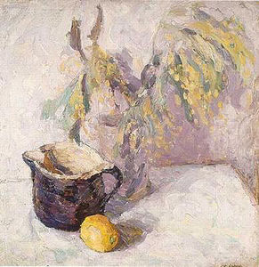 Zitrone, Krug und Acacia