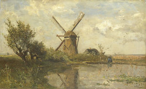 Mill On A Lake
