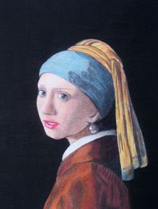 Girl With Pearl Earring Coloured Pencil