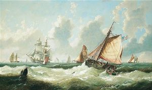 Shipping Off The Mouth Of The Thames
