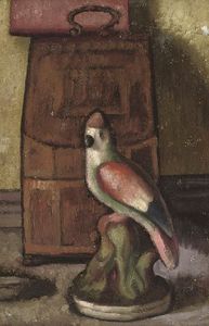 Still Life With A Staffordshire Parrot