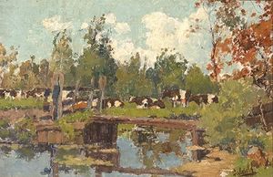 Cows On The Water's Edge