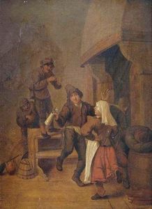 Peasants Making Merry In An Inn