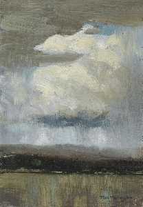 пейзаж с шторм  Облака