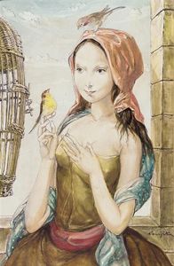 Жен Дочь A La Cage Aux Oiseaux